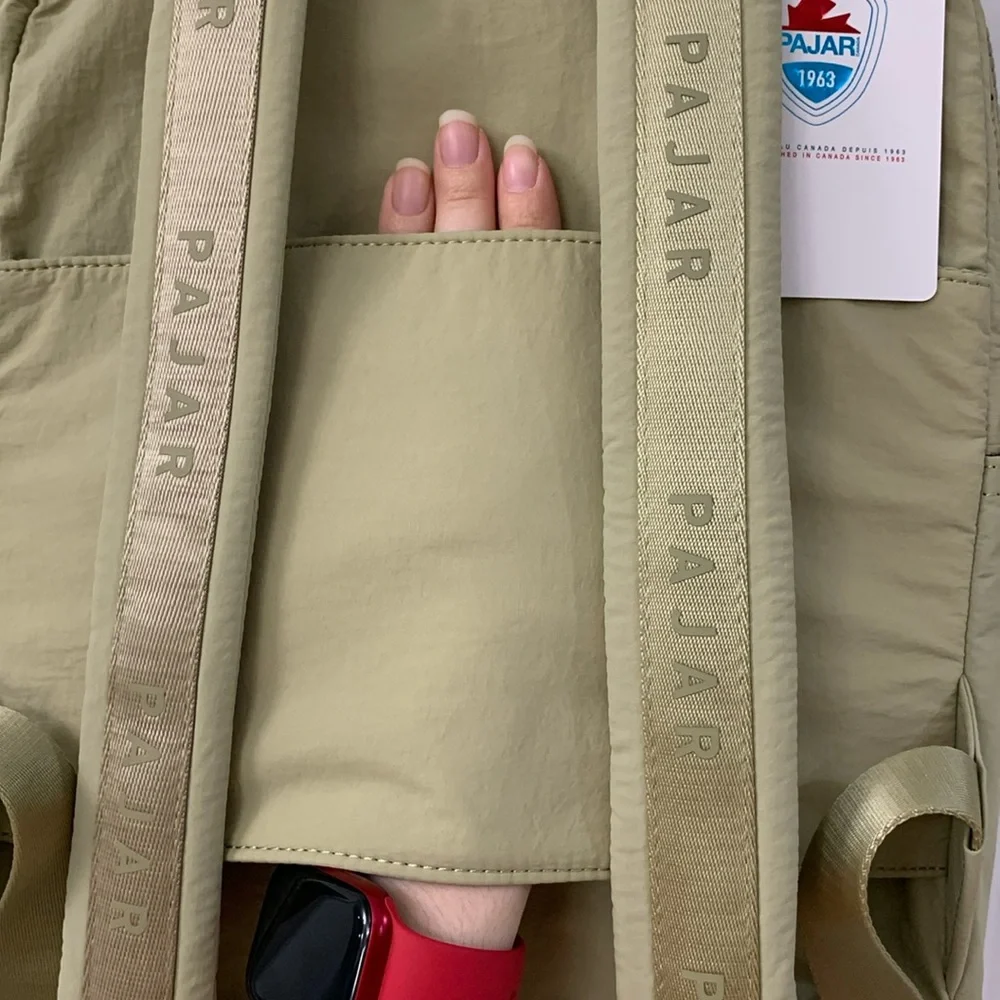Pajar Khaki / Tan / Green Nylon Backpack